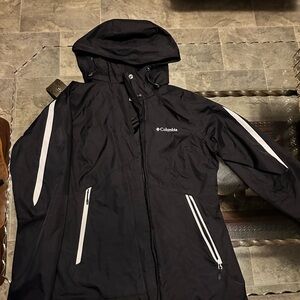 Columbia Black Jacket with White Accents